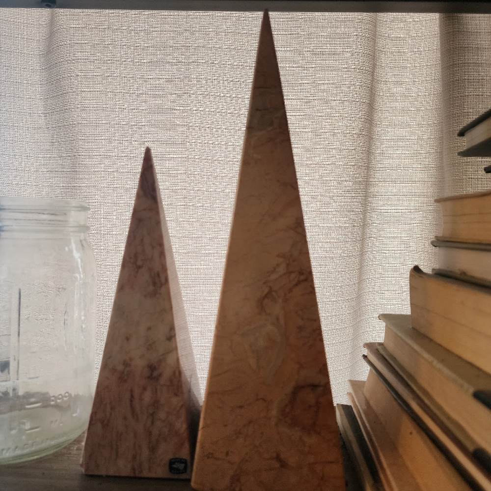 Marble Pyramid Art Deco Set